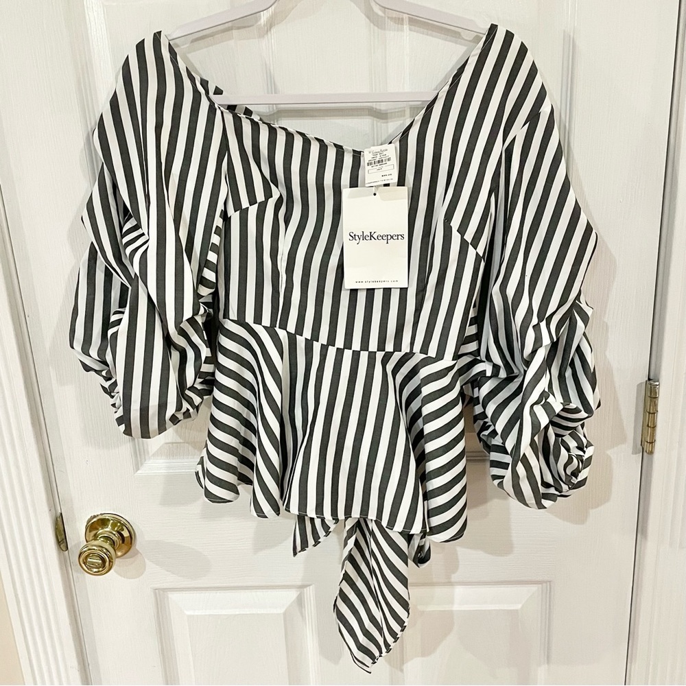 NWT Stylekeepers XS striped blouse